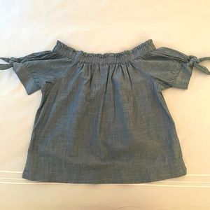J. Crew off the shoulder top